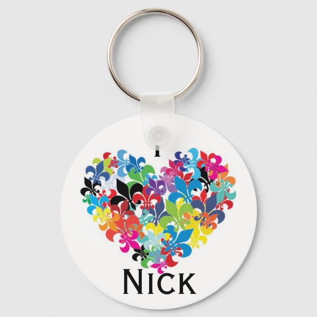I <3 Nick Keychain (Front)