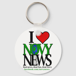 I <3 Novy News Keychain