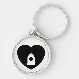 I <3 Servos! keychain in black