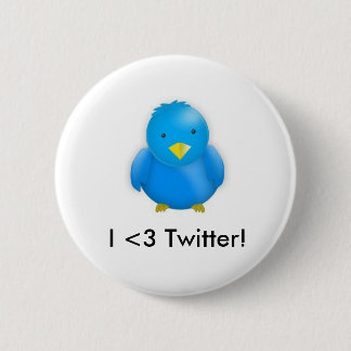 I <3 Twitter!_Button 2 Inch Round Button