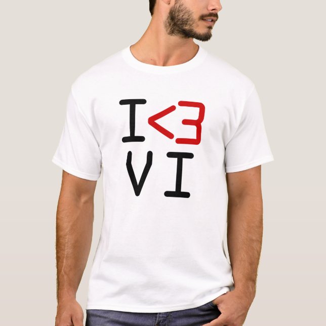 I <3 VI T-Shirt (Front)