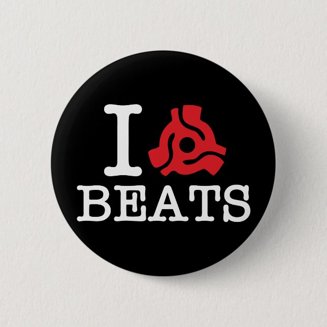 I 45 Adapter Beats 2 Inch Round Button (Front)