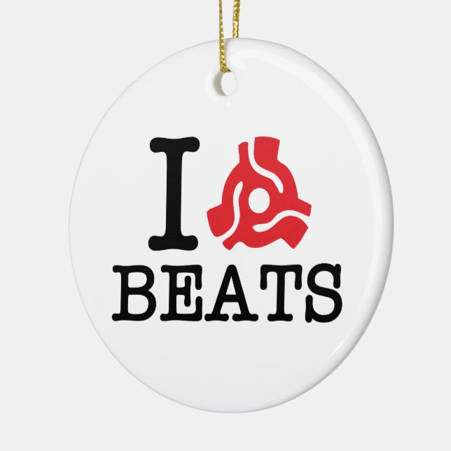 I 45 Adapter Beats Ceramic Ornament (Left)