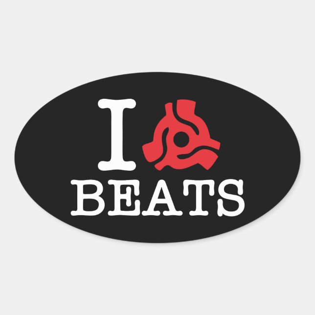 I 45 Adapter Beats Oval Sticker (Front)