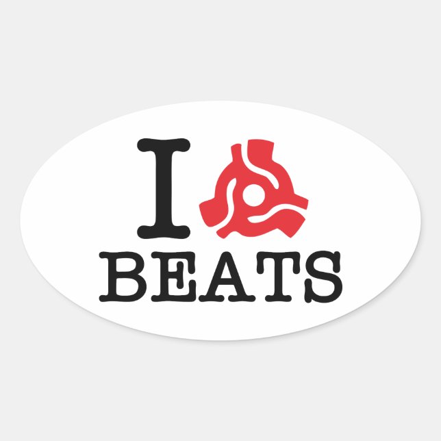 I 45 Adapter Beats Oval Sticker (Front)