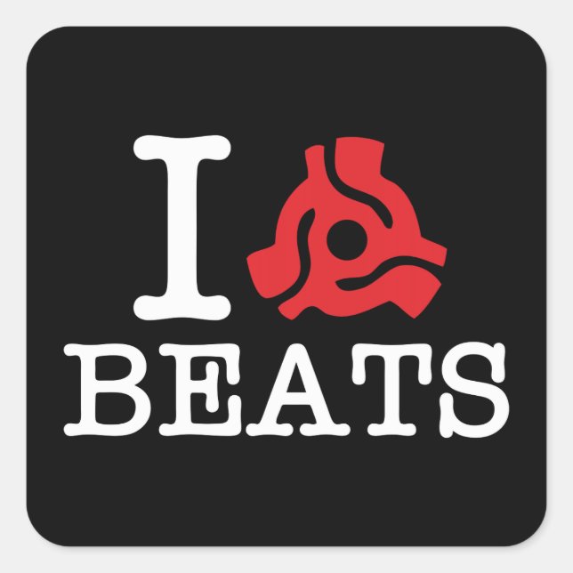 I 45 Adapter Beats Square Sticker (Front)