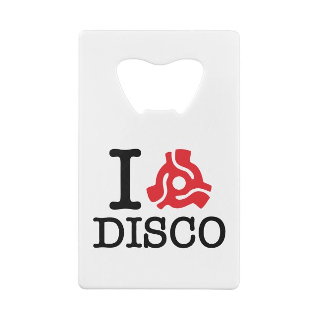I 45 Adapter Disco Credit Card Bottle Opener (Back)