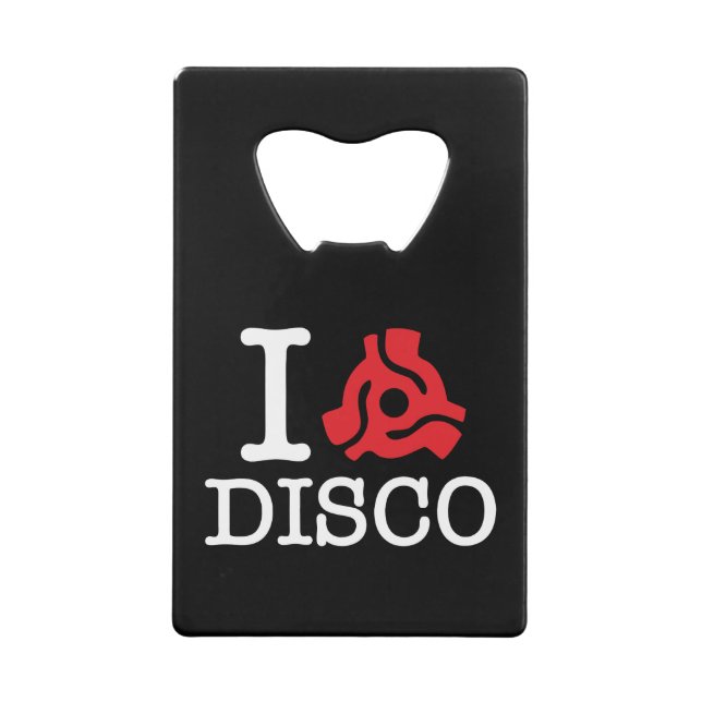 I 45 Adapter Disco Credit Card Bottle Opener (Back)