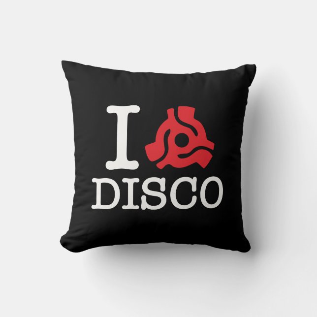 I 45 Adapter Disco Throw Pillow (Front)