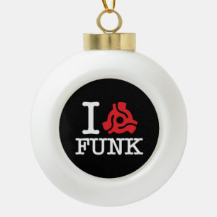 I 45 Adapter Funk Ceramic Ball Christmas Ornament