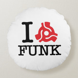 I 45 Adapter Funk Round Pillow