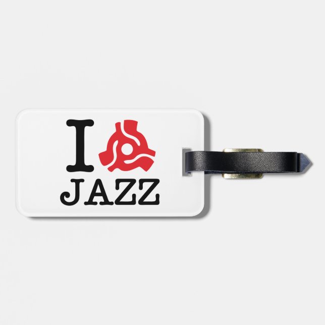 I 45 Adapter Jazz Luggage Tag (Back Horizontal)
