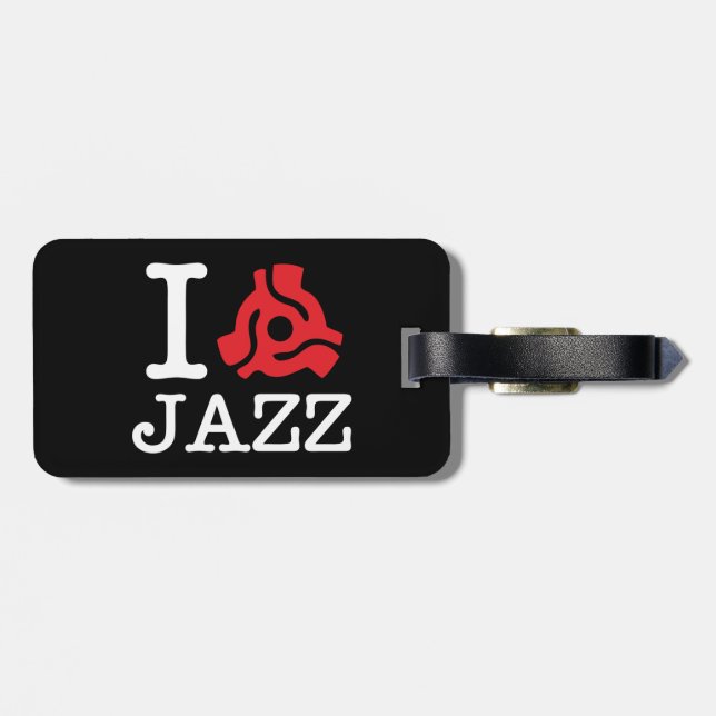 I 45 Adapter Jazz Luggage Tag (Back Horizontal)