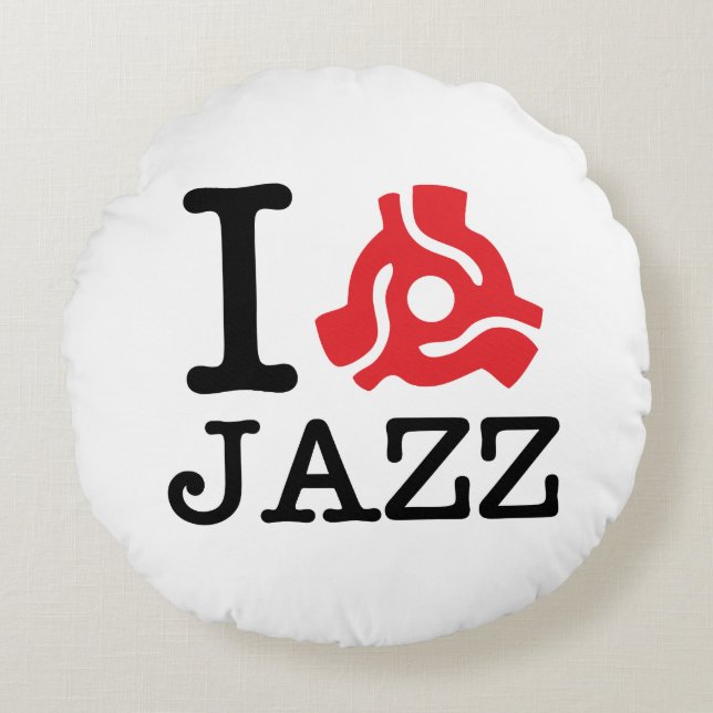 I 45 Adapter Jazz Round Pillow (Front)