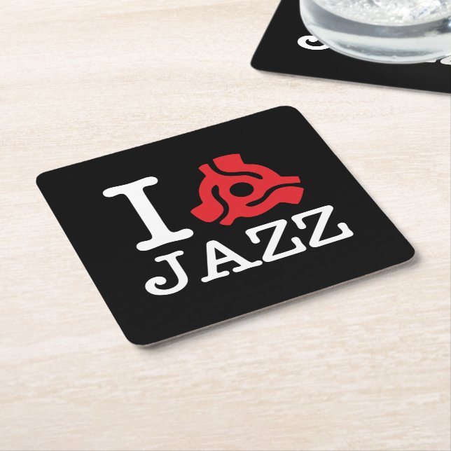 I 45 Adapter Jazz Square Paper Coaster (Angled)