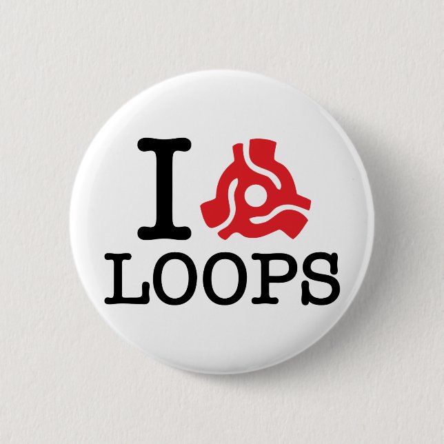 I 45 Adapter Loops 2 Inch Round Button (Front)
