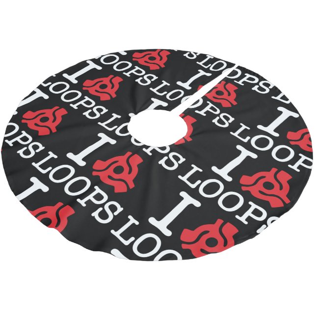 I 45 Adapter Loops Brushed Polyester Tree Skirt (Angled)