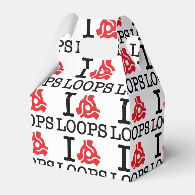 I 45 Adapter Loops Favor Box (Front Side)