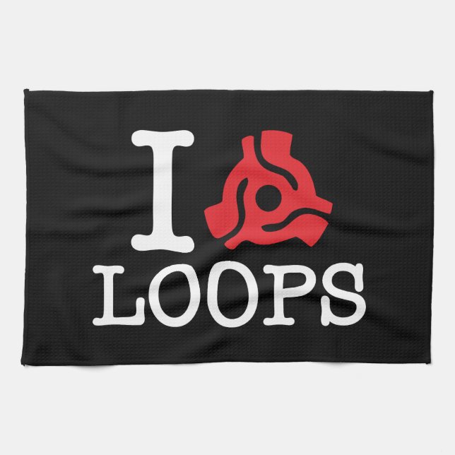 I 45 Adapter Loops Kitchen Towel (Horizontal)