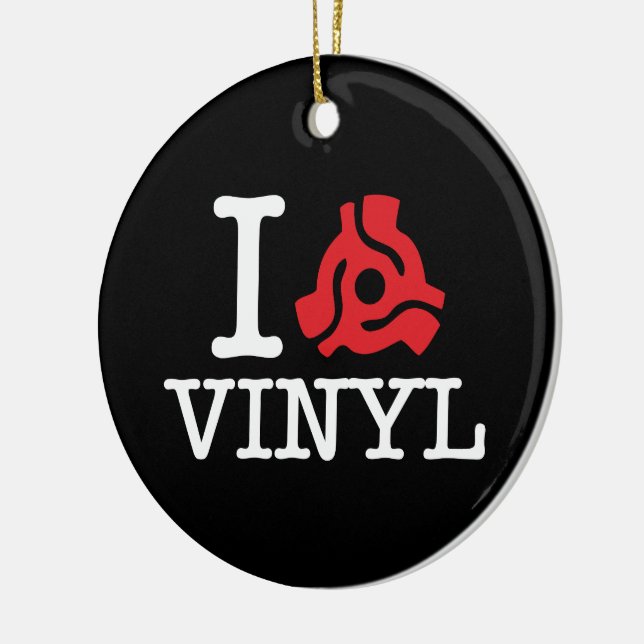 I 45 Adapter Vinyl Ceramic Ornament (Left)