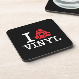 I 45 Adapter Vinyl Coaster