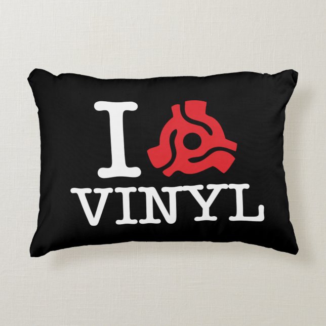 I 45 Adapter Vinyl Decorative Pillow (Front)