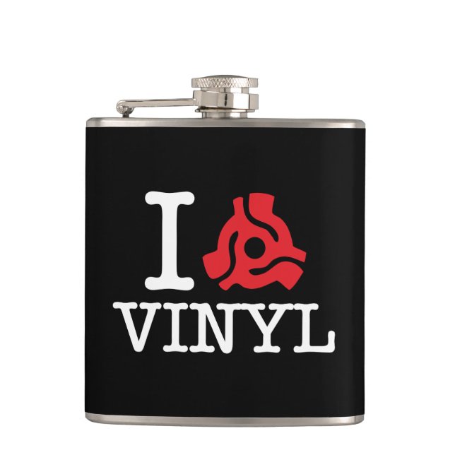 I 45 Adapter Vinyl Hip Flask (Front)
