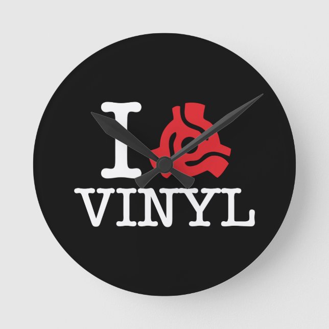 I 45 Adapter Vinyl Round Clock (Front)