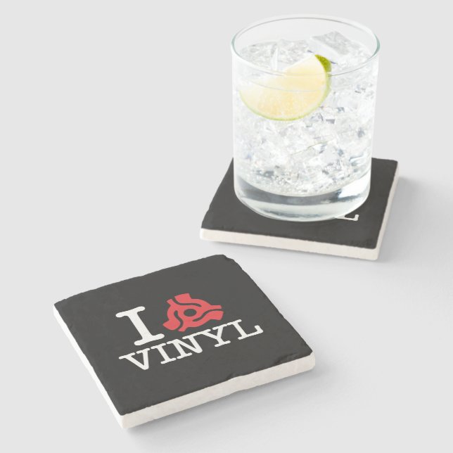 I 45 Adapter Vinyl Stone Coaster (Side)