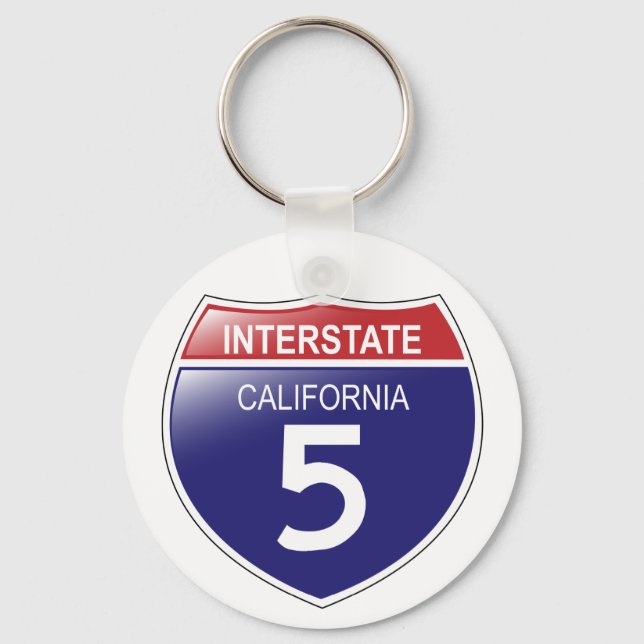 I-5 California Keychain (Front)