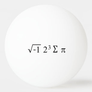 i 8 sum pi Funny Math Equation Pi Day Ping Pong Ball