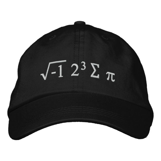 i 8 sum pi - I Ate Some Pi Funny Math Hat (Front)