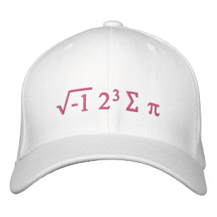 i 8 sum pi - I Ate Some Pi Funny Math Joke Embroidered Hat