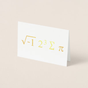 i 8 sum pi - I Ate Some Pie - Funny Math Formula Foil Card
