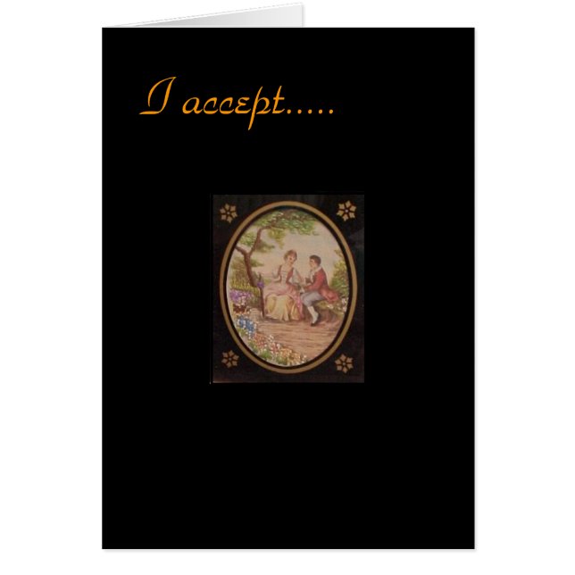 I accept your Marriage Proposal Card (Front)