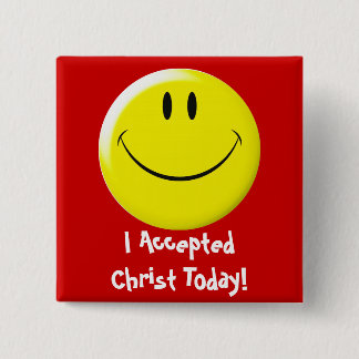 I Accepted Christ Today! 2 Inch Square Button