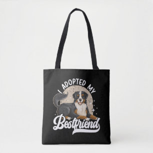 I Adopted My Bestfriend Animal Rights Dog Rescue  Tote Bag