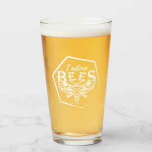 I adore bees glass