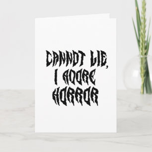 I Adore Horror Card