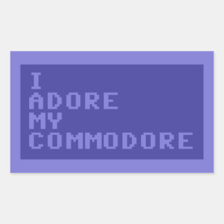 I Adore My Commodore (C64 version) Sticker