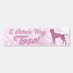 I Adore my Tosa Bumper Sticker