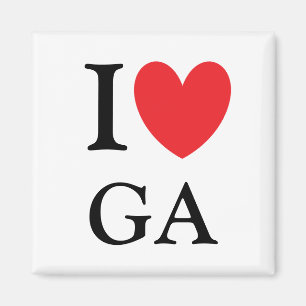 I aimant de la Géorgie de coeur