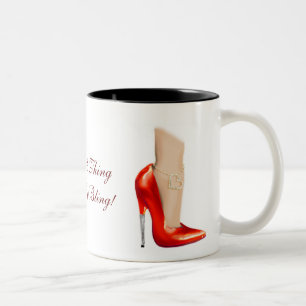 I Ain't A Thing Without My Bling Red Shoes Mug