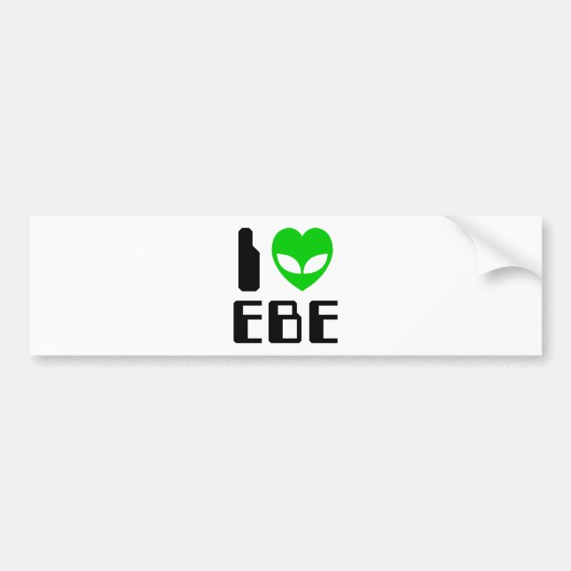 I Alien Heart EBE Bumper Sticker (Front)