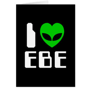 I Alien Heart EBE Greeting Card