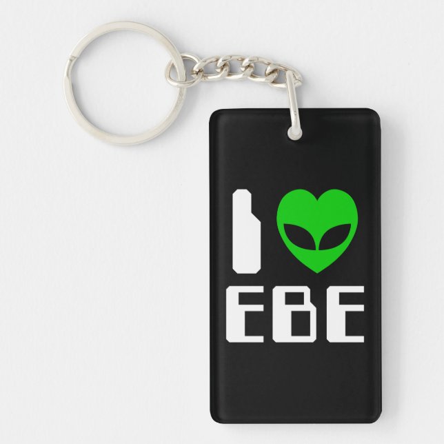 I Alien Heart EBE Keychain (Front)