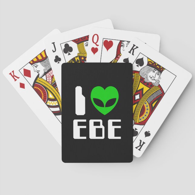 I Alien Heart EBE Playing Cards (Back)