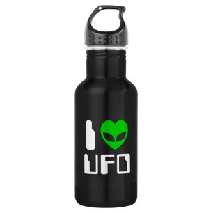 I Alien Heart UFO 532 Ml Water Bottle