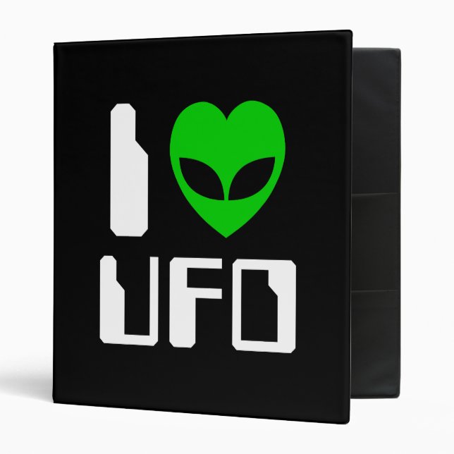 I Alien Heart UFO Binder (Front/Inside)