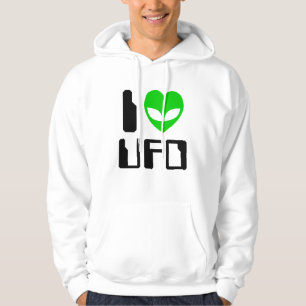 I Alien Heart UFO Hoodie